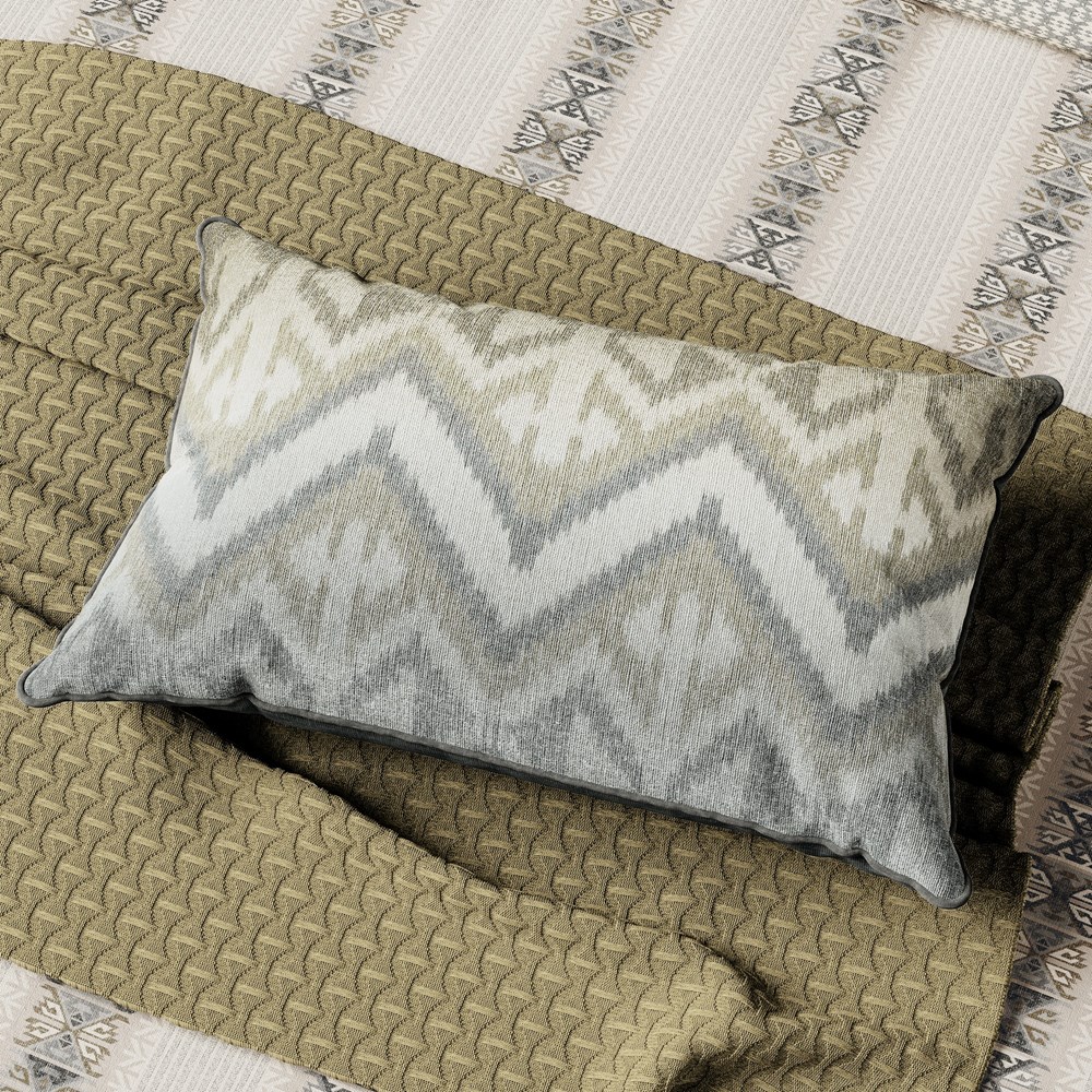 Hemma Kilim Cushion by Bedeck of Belfast in Chartreuse Green